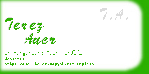 terez auer business card